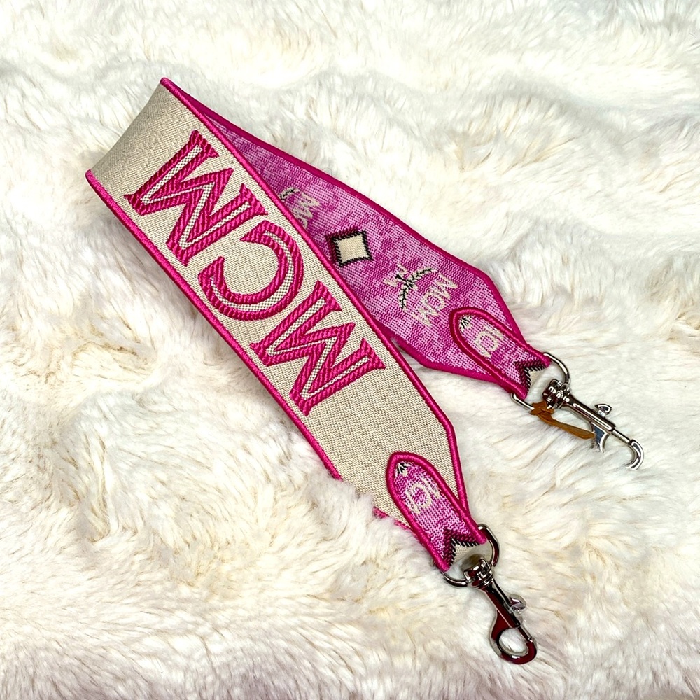 MCM VINTAGE JAQUARD PURSE STRAP - Picture 1 of 6